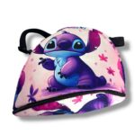 Porta casco Stitch mariposas